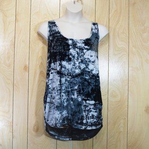 Maurices Black Keyhole back Jeweled Tank